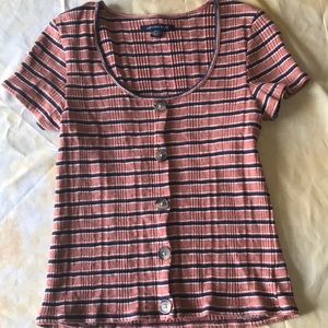 Striped American Eagle tee